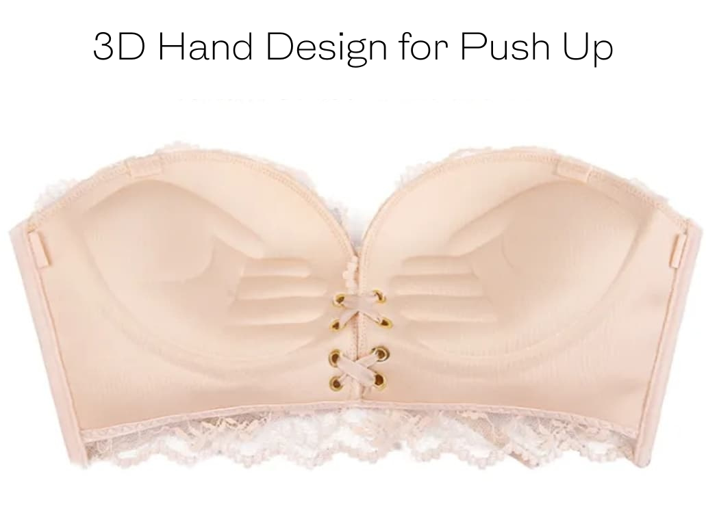 【Strapless Bra】Lace Strapless Bra
