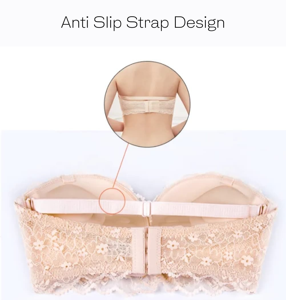 【Strapless Bra】Lace Strapless Bra