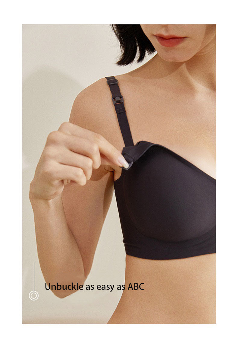 Close up Dearie & Co Lingerie Nursing Latex Bra